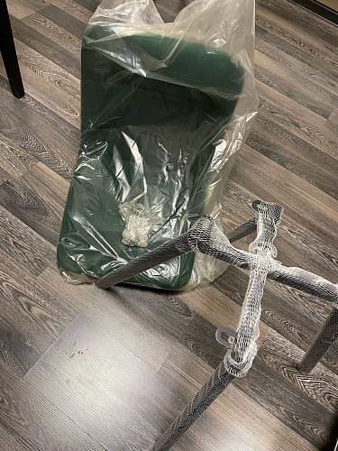 Стул на металлокаркасе Чилли К светло-серый велюр / черный каркас фото покупателя 1431