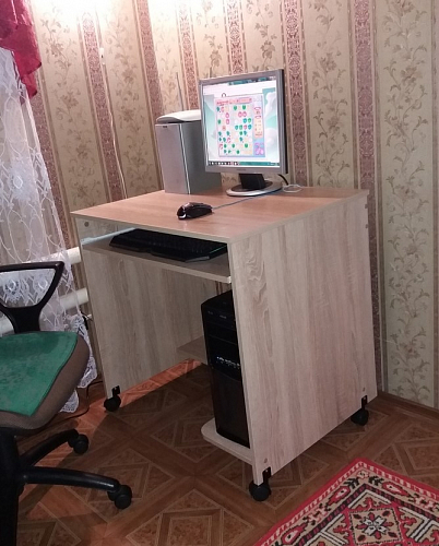 Стол компьютерный КСТ-15 Дуб сонома фото покупателя 15