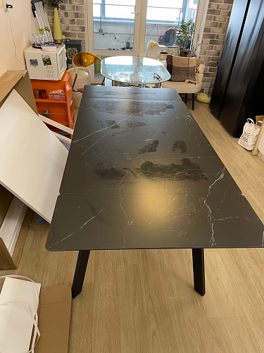 Керамический стол Норман 120(180)х80 shakespeare black / черный фото покупателя 32