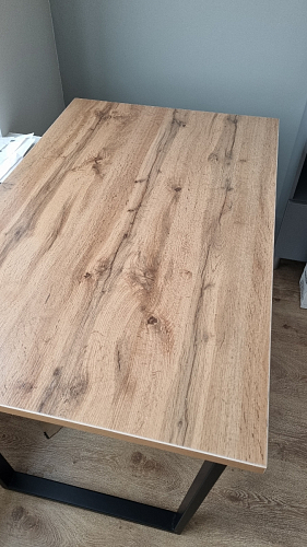 Деревянный стол Лота Лофт 120x75 дуб крафт табачный / черный матовый фото покупателя 855