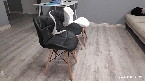 Деревянный стул PC-027 black / white фото покупателя 11