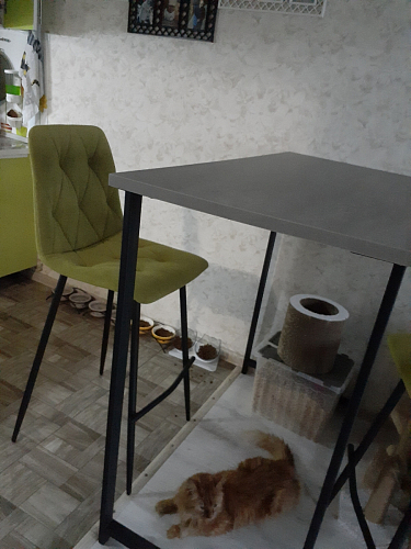 Барная стойка Дилан Лофт 120х40х98 дуб делано темный фото покупателя 62