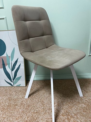 Стул на металлокаркасе Чилли зеленый / белый каркас фото покупателя 49