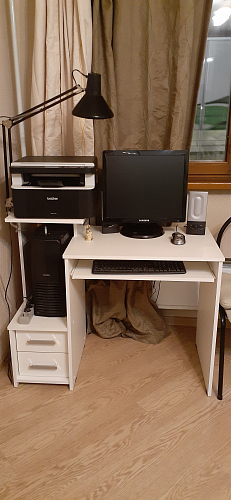 Компьютерный стол Джаз-24 левый венге фото покупателя 153