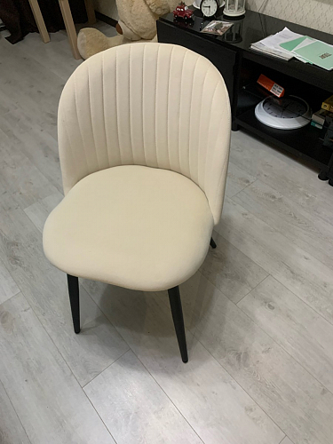 Стул на металлокаркасе Gabi 1 dark gray / black фото покупателя 907