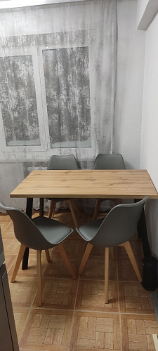 Деревянный стул Bonuss темно-серый / черное сидение / черный фото покупателя 8