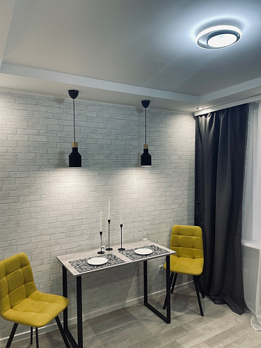 Стул на металлокаркасе Чилли К светло-серый велюр / черный каркас фото покупателя 315