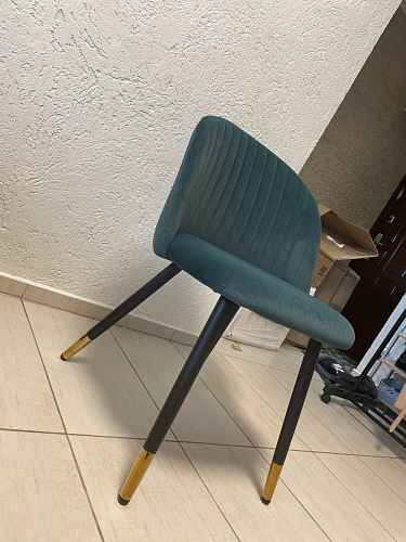 Стул на металлокаркасе Gabi green / black / silver фото покупателя 104