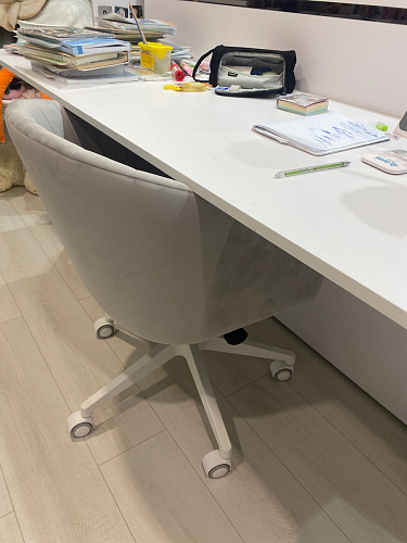 Компьютерное кресло Тибо светло-коричневый / белый фото покупателя 159