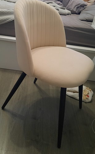 Стул на металлокаркасе Gabi latte / gold / black фото покупателя 697