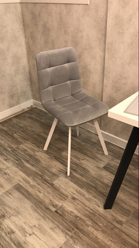 Стул на металлокаркасе Чилли синий / белый фото покупателя 1410