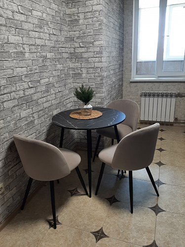 Стул на металлокаркасе Gabi 1 light purple / black фото покупателя 258