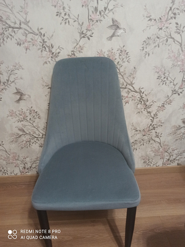 Стул на металлокаркасе Kora light blue / white фото покупателя 82