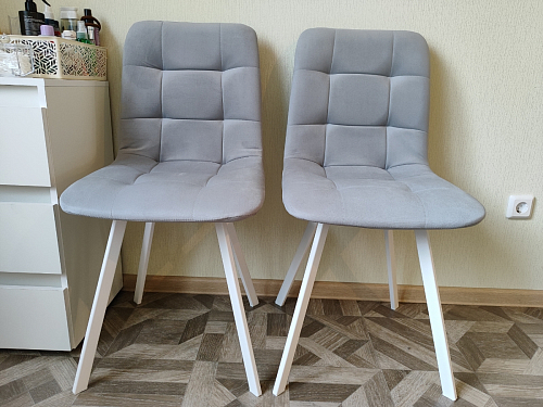 Стул на металлокаркасе Чилли К кирпичный / черный фото покупателя 446