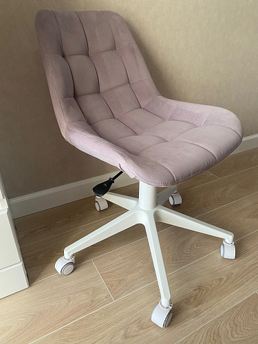 Кресло Келми 1  / AV 245 белый каркас синий микровелюр (neo 25) фото покупателя 18