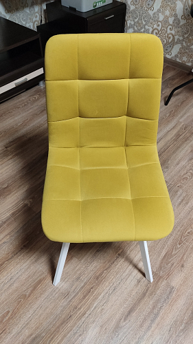 Стул на металлокаркасе Чилли светло-серый / белый каркас фото покупателя 200