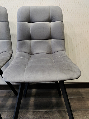 Стул на металлокаркасе Чилли черный / зеленый фото покупателя 729