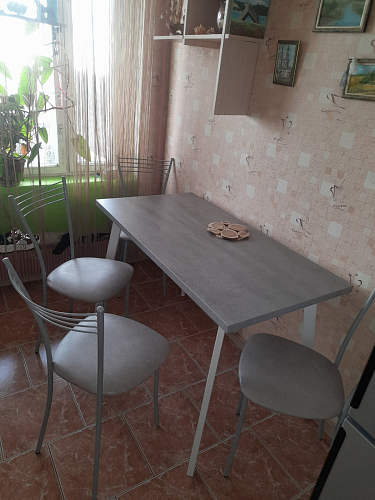 Стол Тринити Лофт 140 25 мм дуб делано темный / белый фото покупателя 129