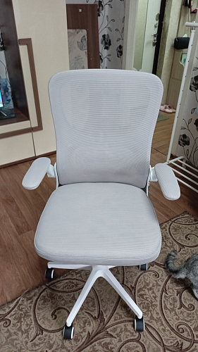 Компьютерное кресло Konfi light gray / blue / white фото покупателя 145