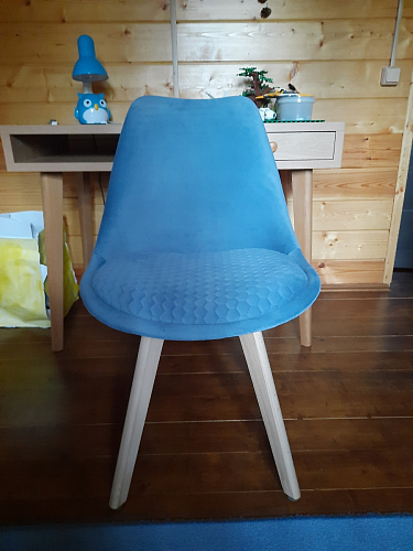 Стул Bonuss blue / wooden legs фото покупателя 153