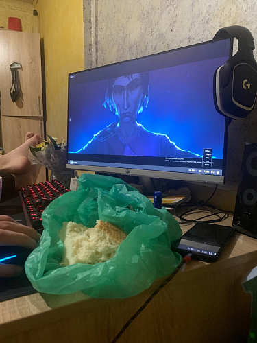 Компьютерный стол КСТ-15 бетон фото покупателя 11