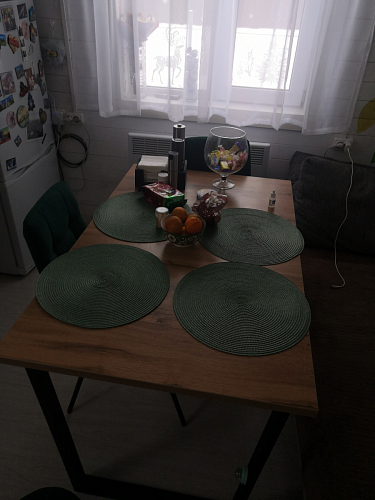 Стол Лота Лофт 120 32 мм бетон / черный матовый фото покупателя 283