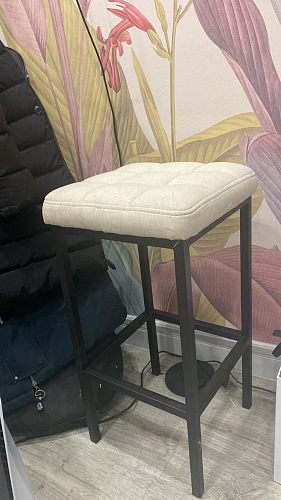 Барный стул Лофт линкольн белый / белый матовый фото покупателя 150