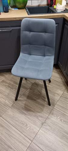 Стул на металлокаркасе Чилли черный / зеленый фото покупателя 1350