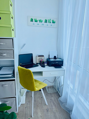 Стул на металлокаркасе Чилли черный / зеленый фото покупателя 792