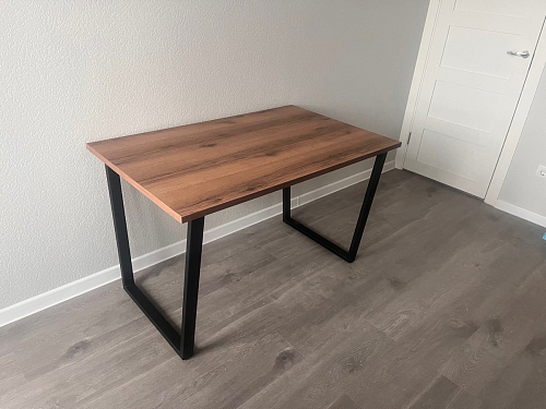 Деревянный стол Лота Лофт 140х80 дуб крафт табачный / черный матовый фото покупателя 532