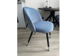 Стул на металлокаркасе Gabi blue / black фото покупателя 743