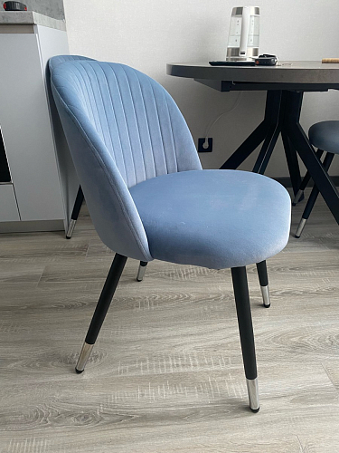 Стул на металлокаркасе Gabi 1 beige / black фото покупателя 742