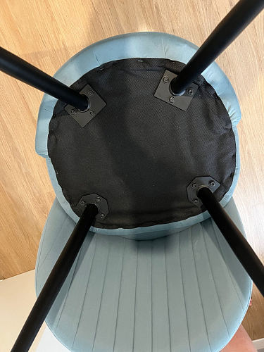 Стул на металлокаркасе Gabi 1 light purple / black фото покупателя 375