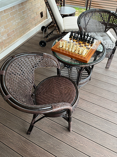 Кофейный комплект из ротанга Pelangi/Пеланги walnut грецкий орех фото покупателя 9