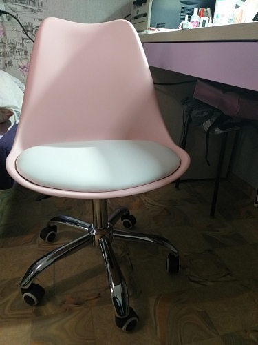 Компьютерное кресло Kolin с подушкой clear / white фото покупателя 5