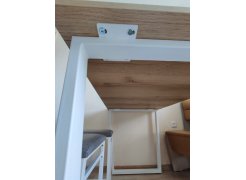 Деревянный стол Барон О 180 х 90 белая пленка шагрень / черный фото покупателя 40