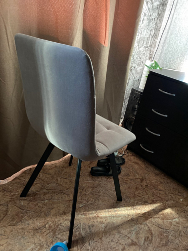 Стул на металлокаркасе Чилли бежевый / белый каркас фото покупателя 779