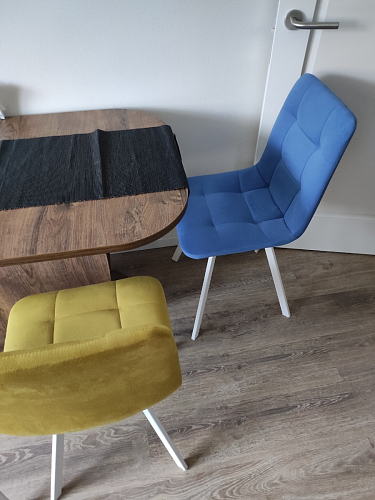 Стул на металлокаркасе Чилли зеленый / черный фото покупателя 939