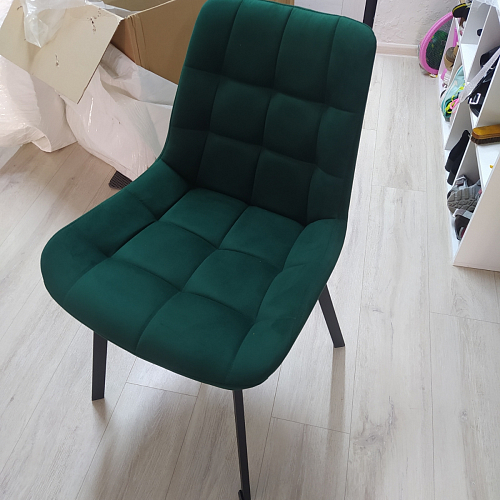 Стул на металлокаркасе Челси бежевый / белый каркас фото покупателя 65