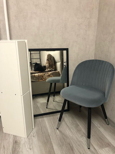 Стул на металлокаркасе Gabi 1 темно-серый / черный фото покупателя 134