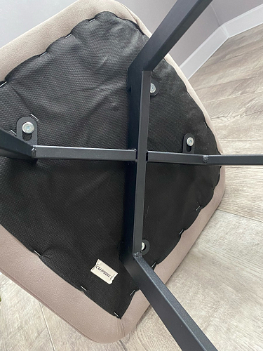 Стул на металлокаркасе Чилли синяя ткань / белый фото покупателя 1438