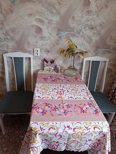 Деревянный стул Гроджин бежевый / орех фото покупателя 2