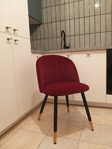 Стул на металлокаркасе Gabi green / black / silver фото покупателя 95