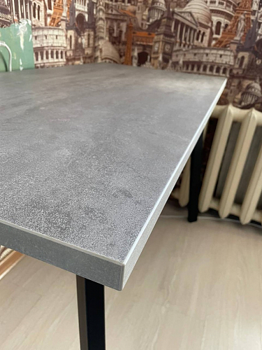 Стол Тринити Лофт 120 32 мм дуб галифакс табако / черный матовый фото покупателя 111