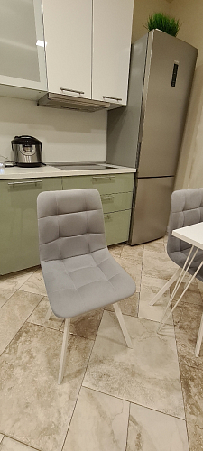 Стул на металлокаркасе Чилли бежевый / белый каркас фото покупателя 797