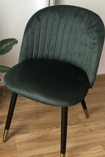 Стул на металлокаркасе Gabi 1 light purple / black / gold фото покупателя 83