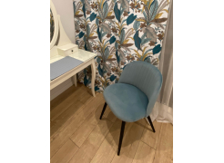 Стул на металлокаркасе Gabi blue / black фото покупателя 19
