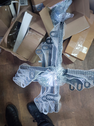 Стул на металлокаркасе Чилли черный / голубой фото покупателя 539