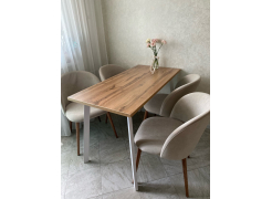 Стол Тринити Лофт 120 32 мм бетон / черный матовый фото покупателя 12