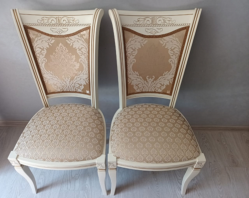 Деревянный стул Mariano линур блекл комби / слоновая кость фото покупателя 4